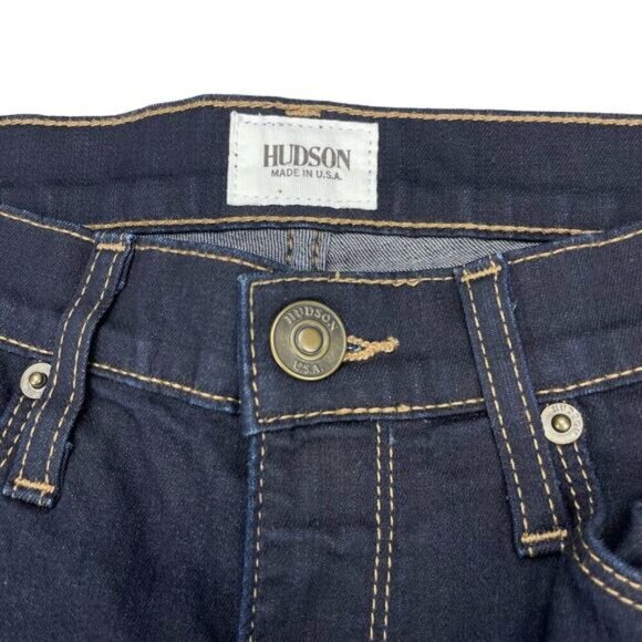 HUDSON Jeans High Waisted Tilda Straight Leg Jean Sz 24 Navy - Picture 5 of 8